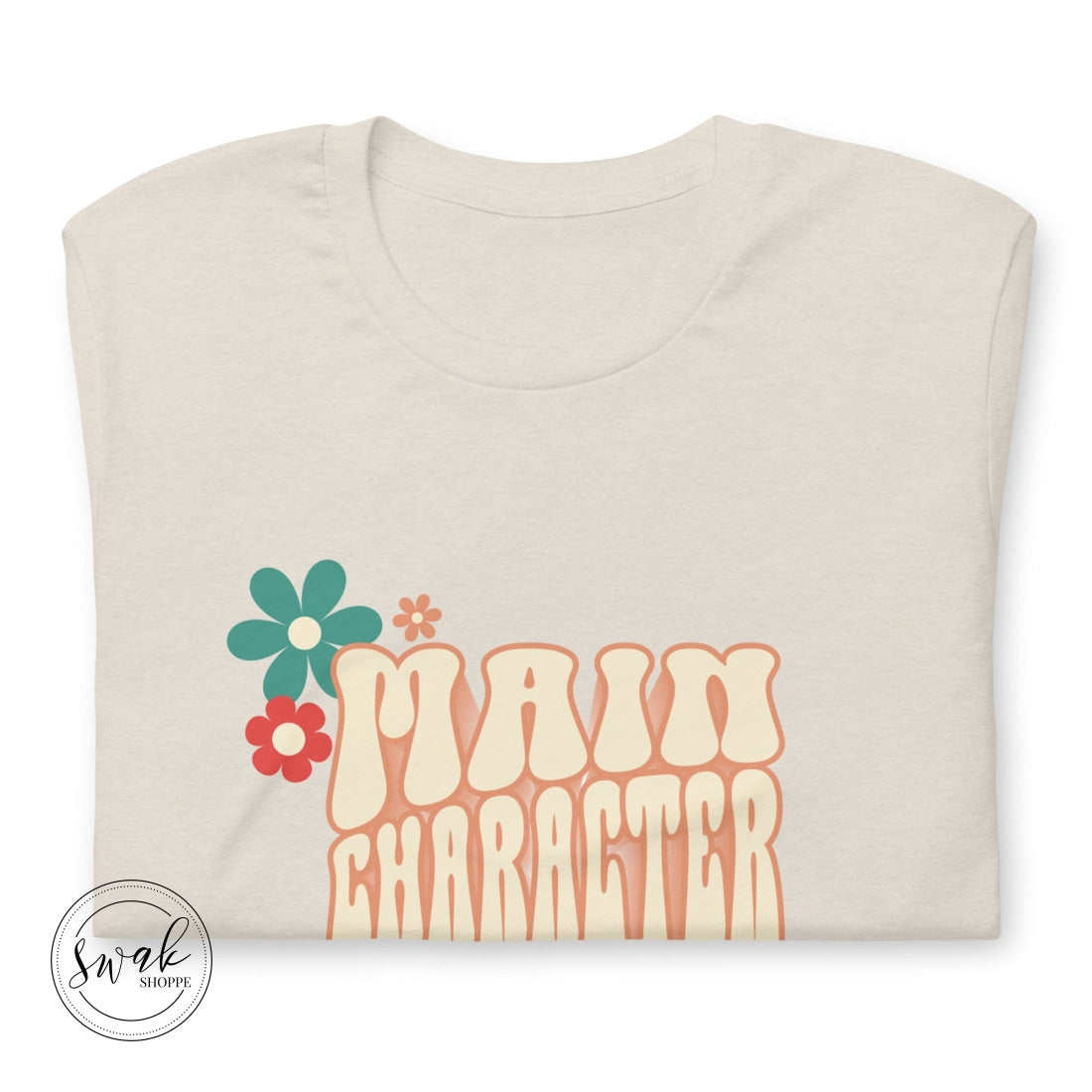 Main Character Energy Groovy 3D Retro Flower Unisex T-Shirt