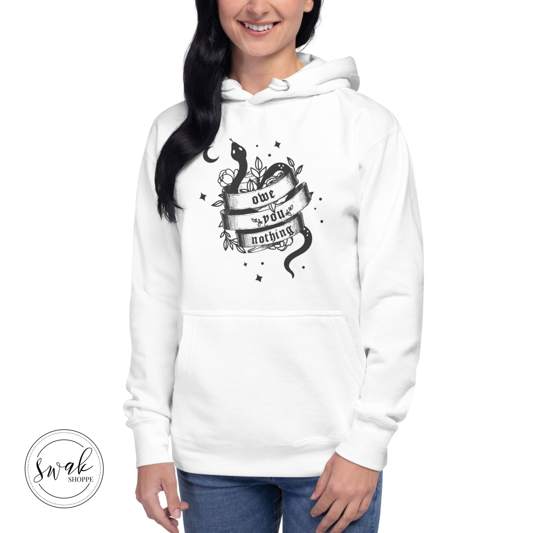 Owe You Nothing Did Something Bad Snake Tattoo Unisex Hoodie