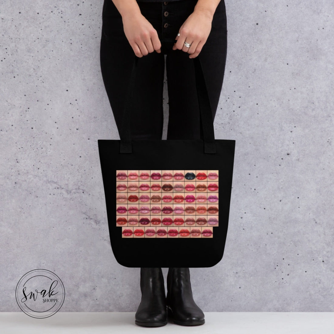 Swak Beauty Lips Collage Tote Bag