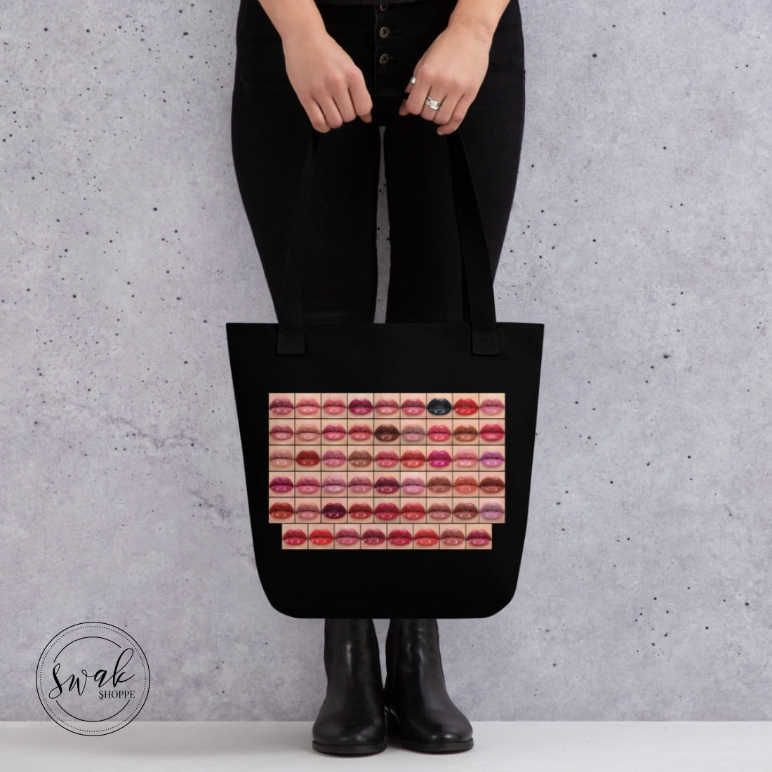 Swak Beauty Lips Collage Tote Bag