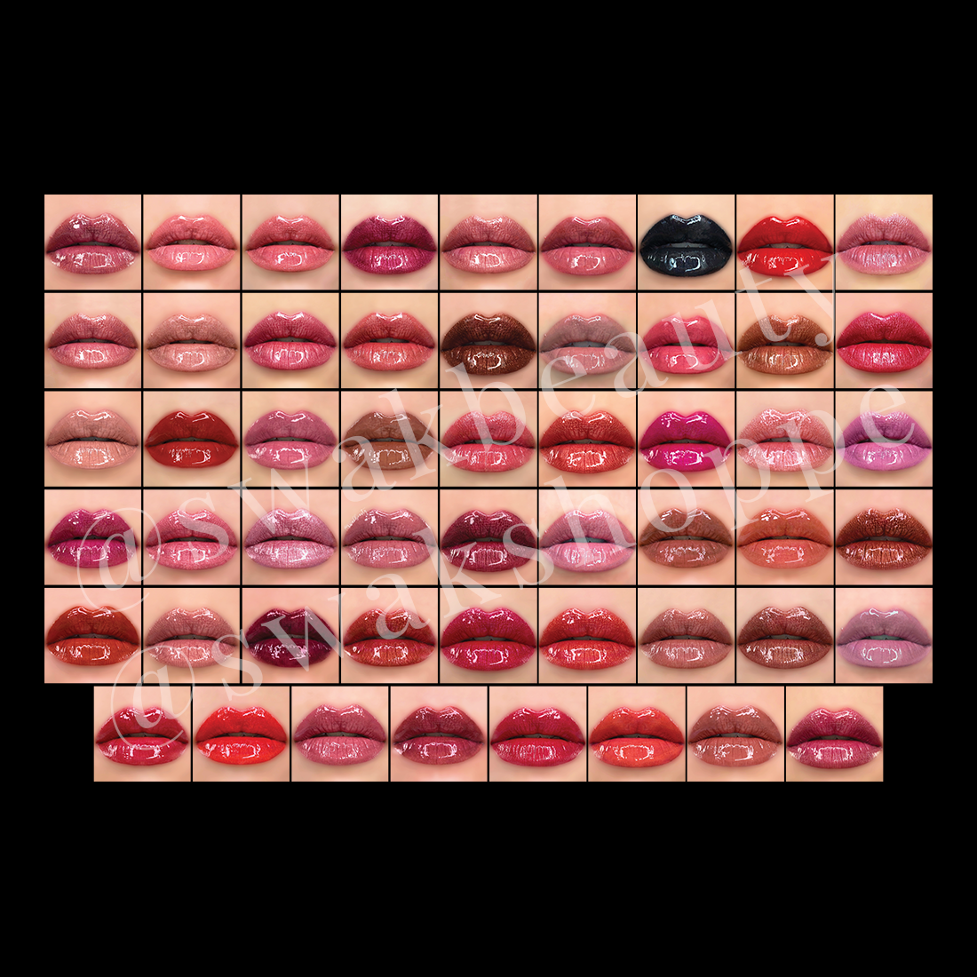 Swak Beauty Lips Collage Tote Bag