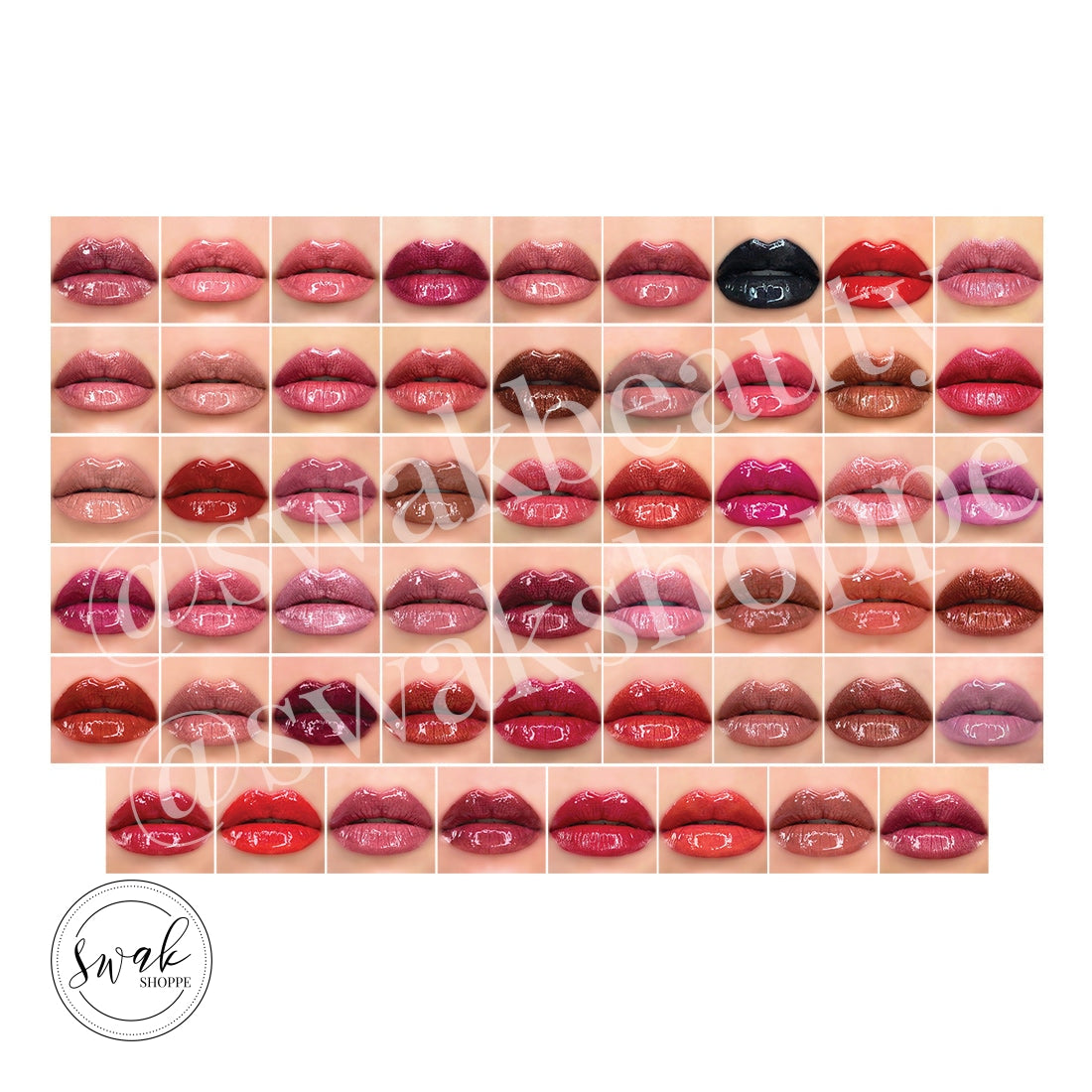 Swak Beauty Lips Collage White Tote Bag