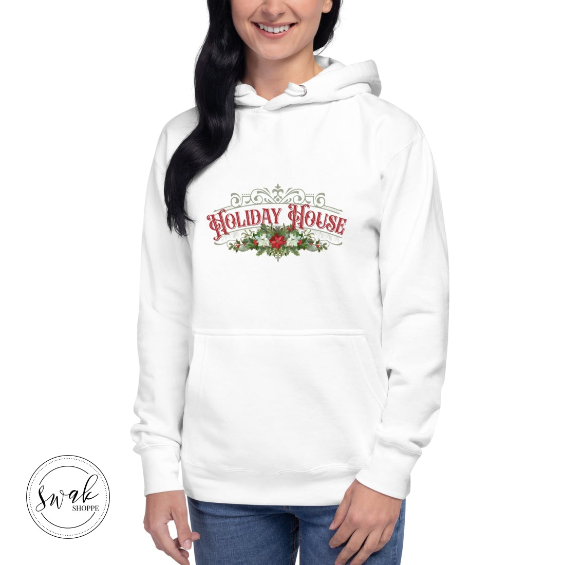 Holiday House Olde Time Sign Unisex Hoodie White / S