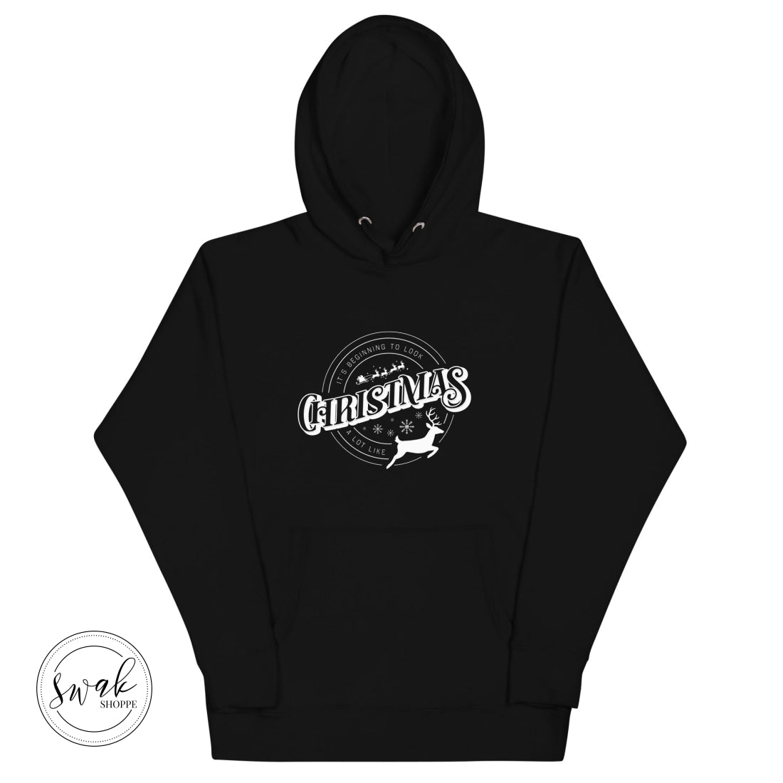 Its Beginning To Look A Lot Like Christmas Unisex Hoodie Black / S
