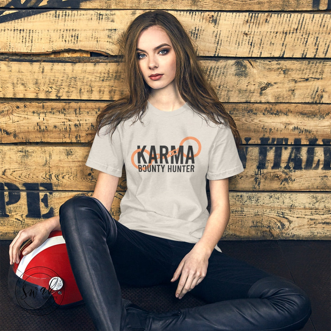 Karma Bounty Hunter Unisex T-Shirt Heather Dust / S Hoodie