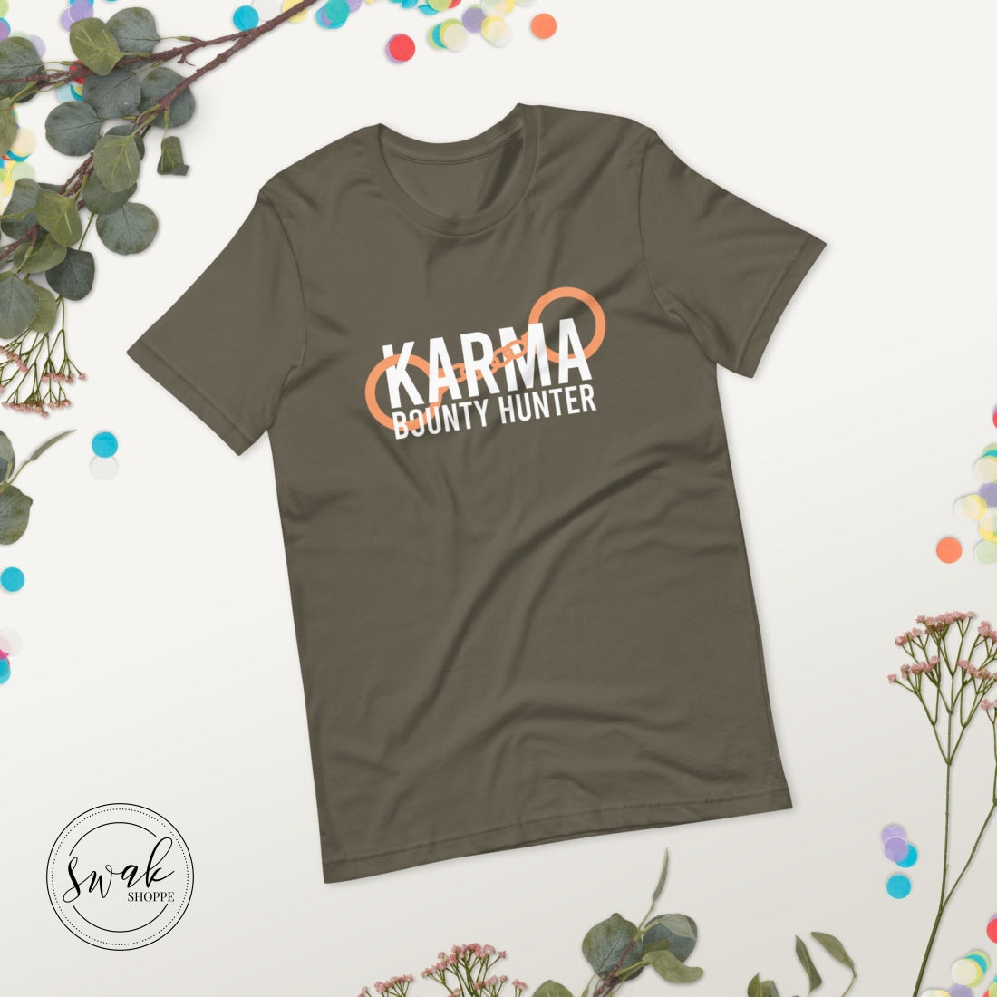 Karma Bounty Hunter White Logo Unisex T-Shirt
