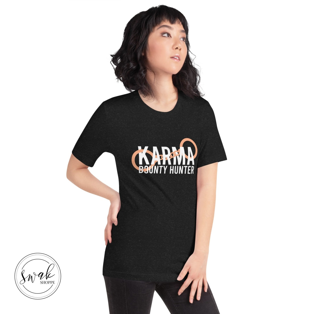 Karma Bounty Hunter White Logo Unisex T-Shirt