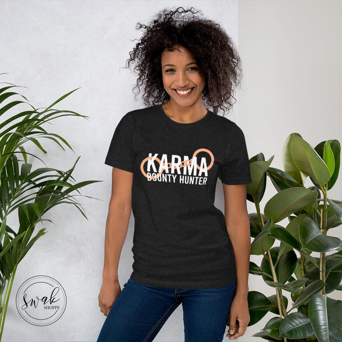 Karma Bounty Hunter White Logo Unisex T-Shirt