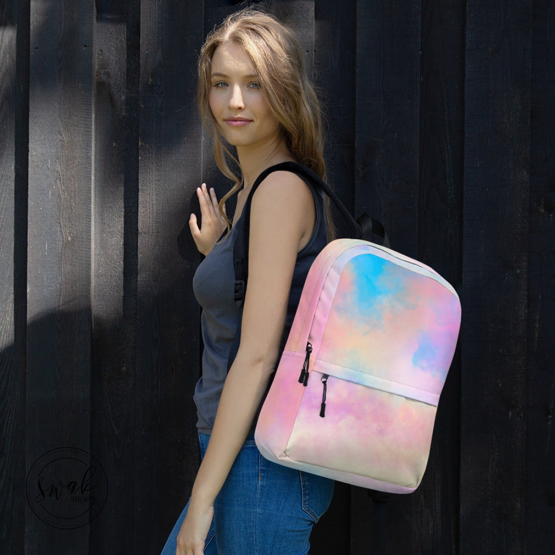 Love Rainbow Cloud Backpack With Pocket