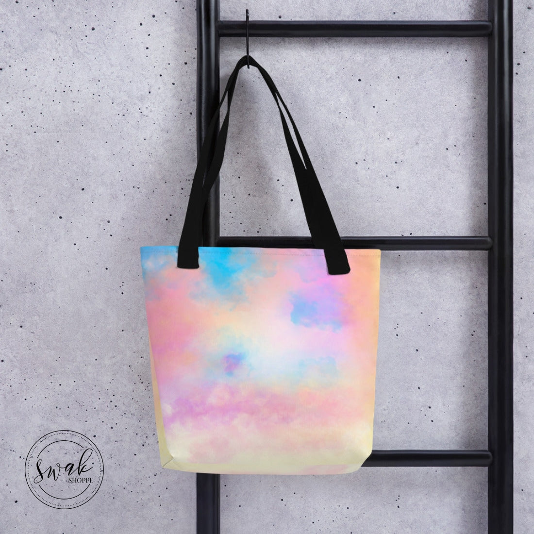 Love Rainbow Cloud Tote Bag