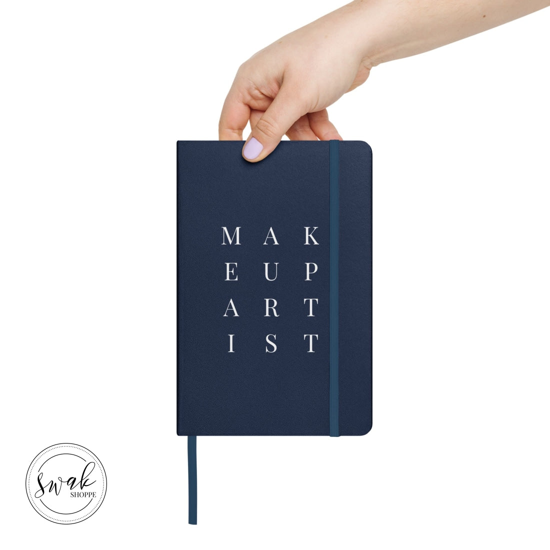 Makeup Artist Mua Text Hardcover Bound Notebook