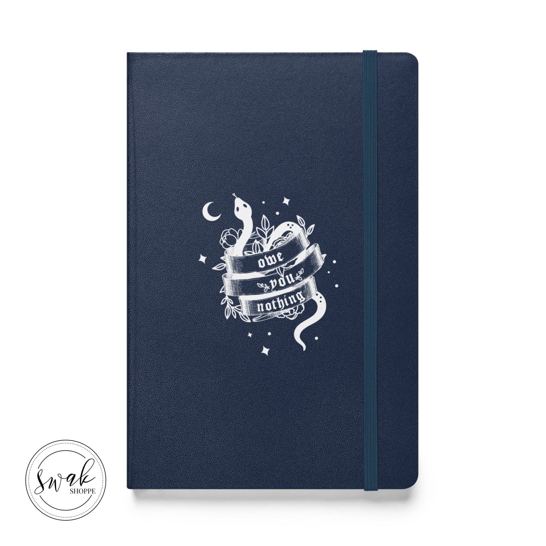 Owe You Nothing Did Something Bad Hardcover Bound Notebook Navy