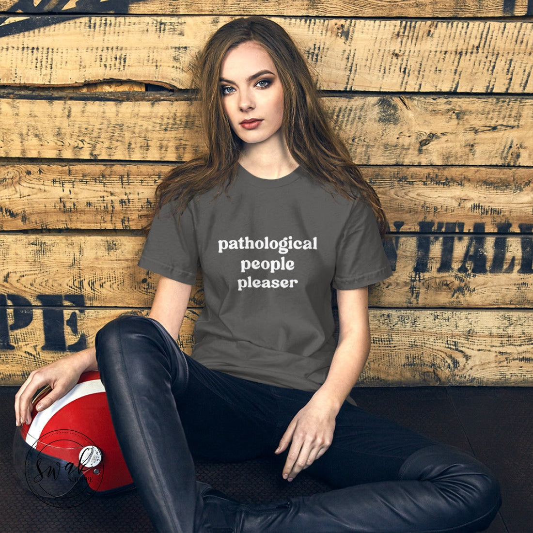 Pathological People Pleaser Unisex T-Shirt Asphalt / S