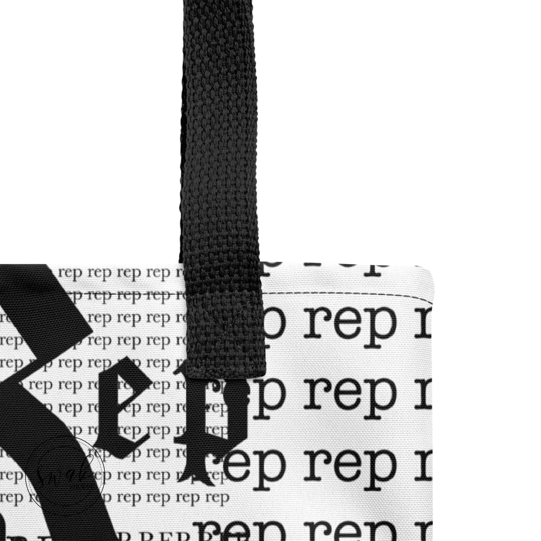 Rep Newsprint Type Tote Bag