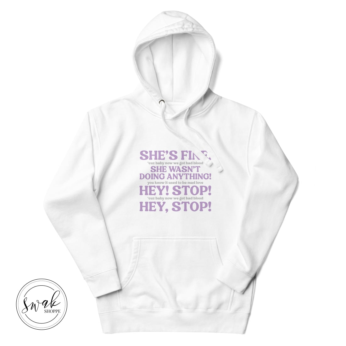 Taylor The Defender Unisex Hoodie White / S