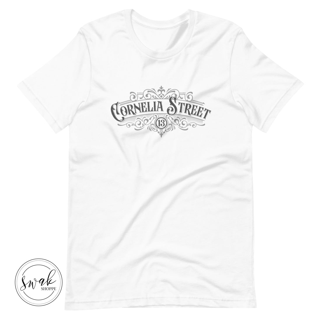 Cornelia Street Olde Shoppe Sign Unisex T-Shirt White / Xs
