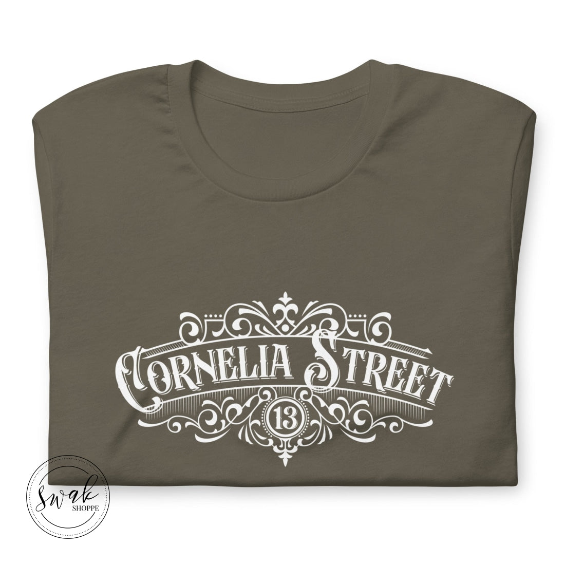 Cornelia Street Olde Shoppe Sign White Logo Unisex T-Shirt
