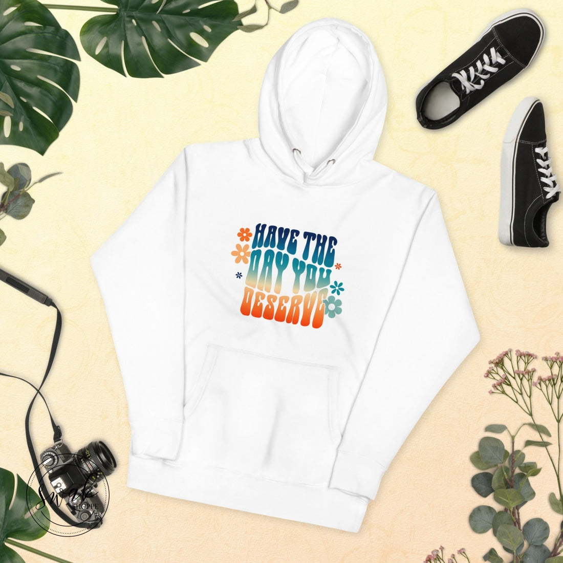 Have The Day You Deserve Groovy Retro Desert Unisex Hoodie S