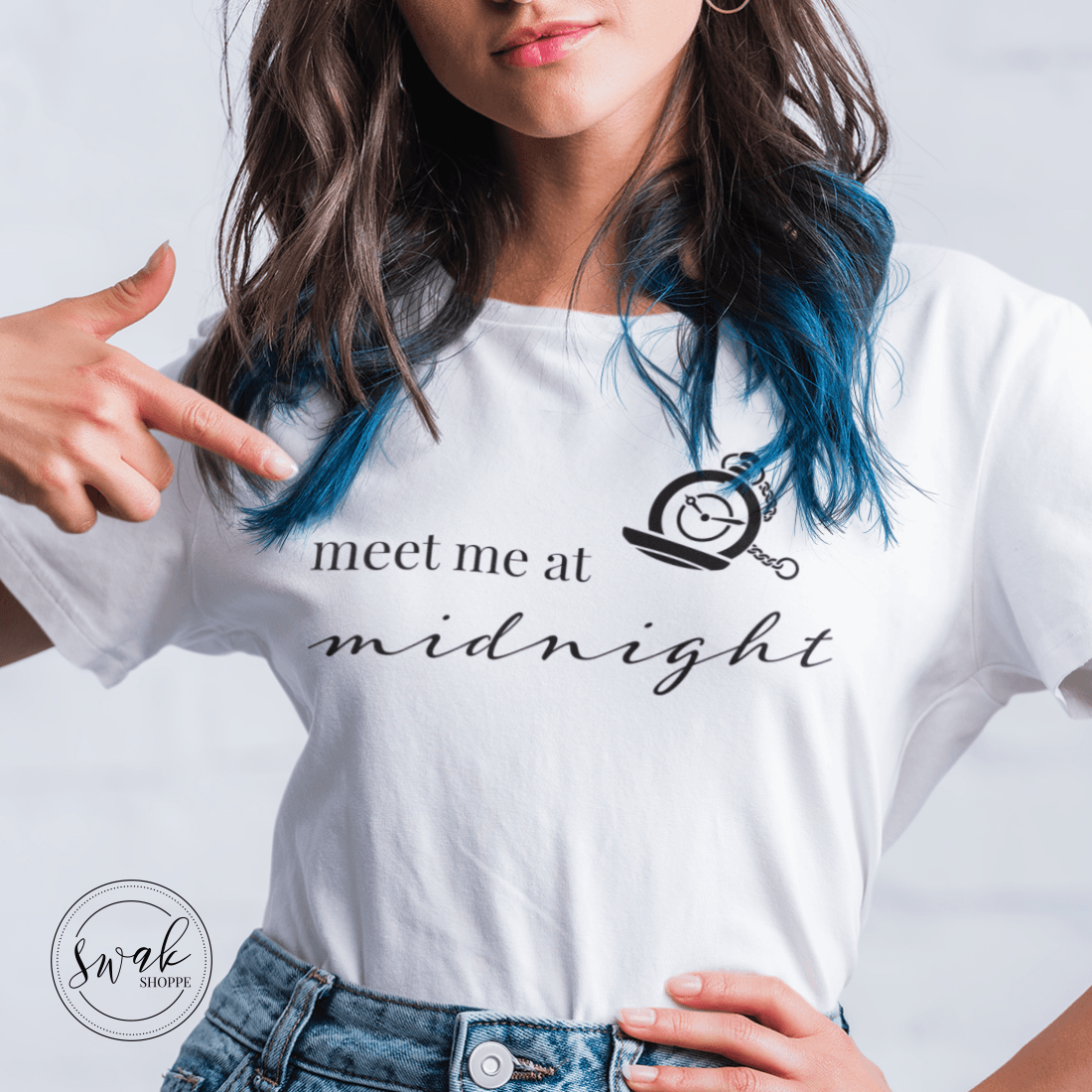 Meet Me At Midnight Pocket Watch Swiftie T-Shirt
