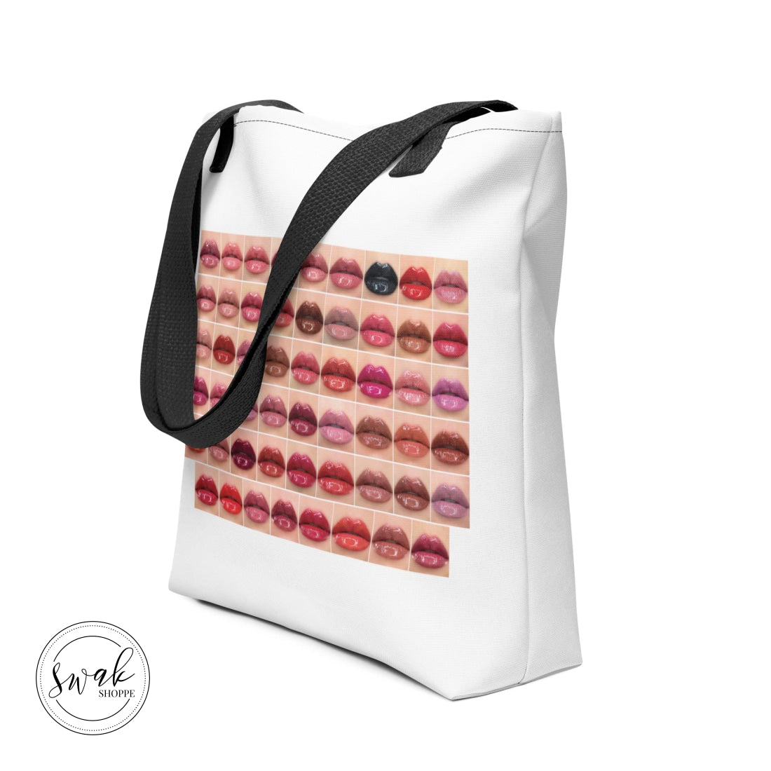 Swak Beauty Lips Collage White Tote Bag